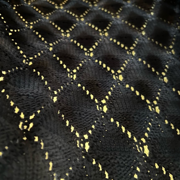 NWT Tommy Hilfiger Classic Navy Open Knit Sweater - Size L - Picture 6 of 9